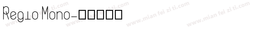 Regio Mono字体转换